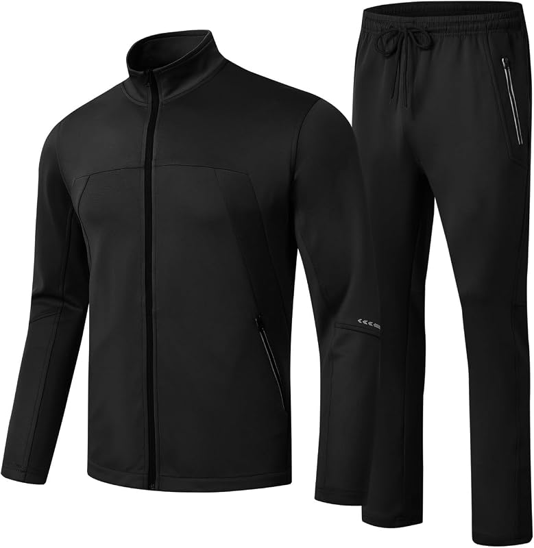 Chándales para hombre Sudaderas para hombre Trajes de chándal de 2 piezas Casual Athletic Jogging Conjuntos de cremallera completa