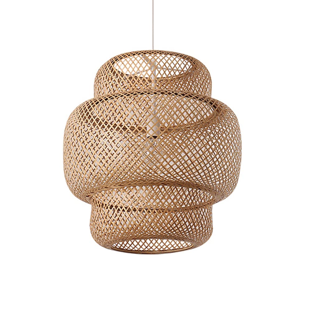 Suspension en rotin naturel haut de gamme style zen japonais