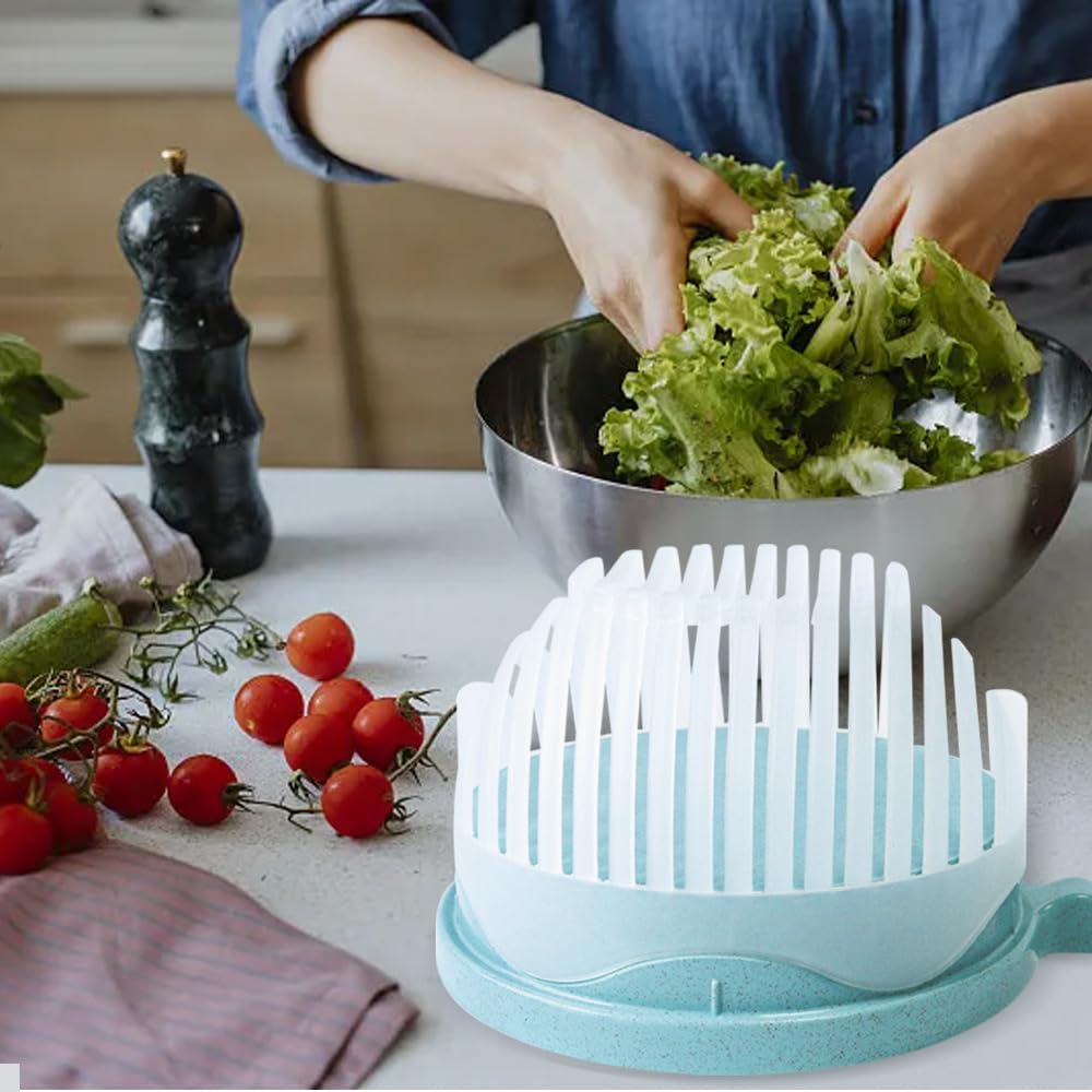 Amazon.com: 2-in-1 Salad Cutter Bowl & Veggie Chopper – Quick 60
