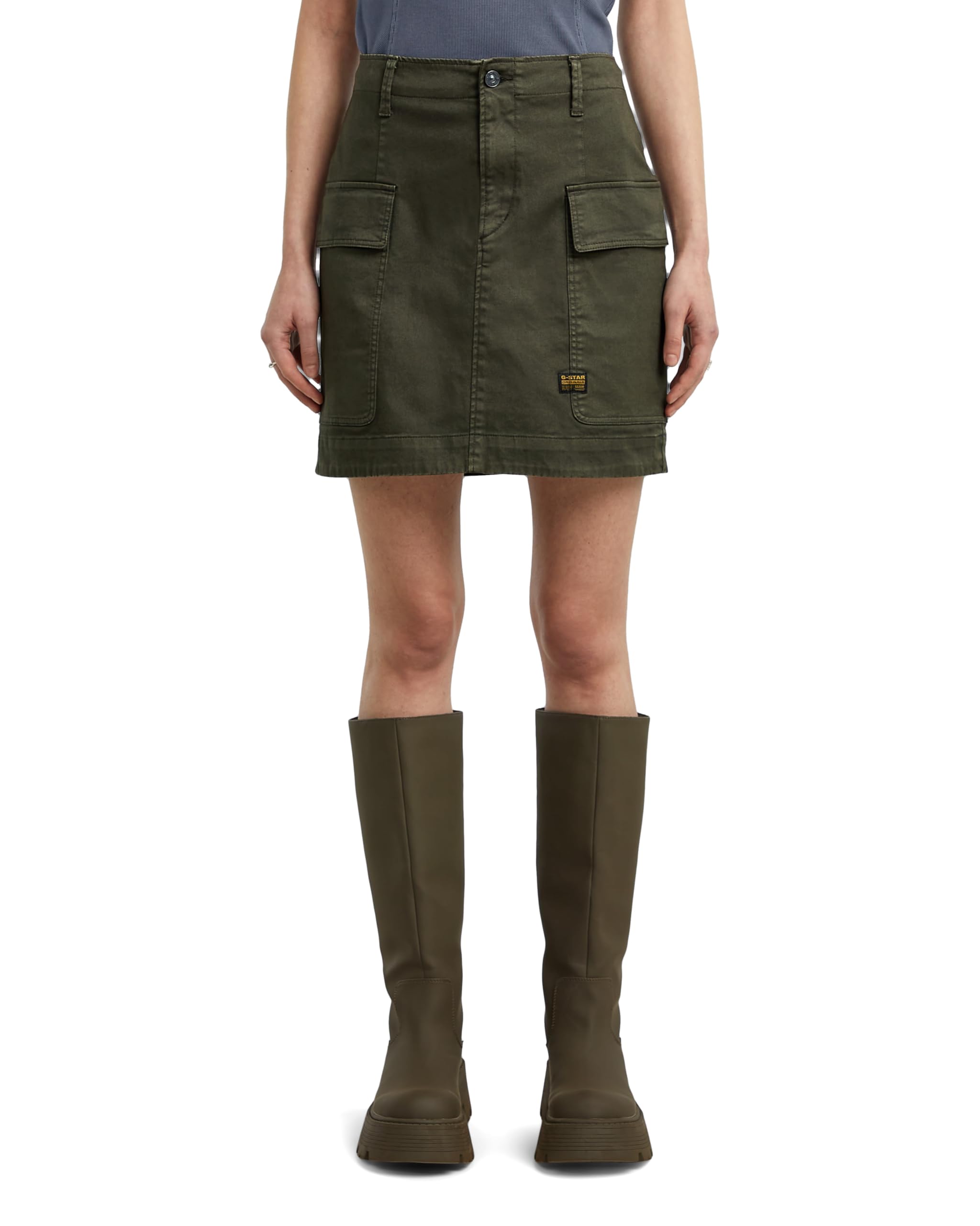8719965012981 Cargo Mini Skirt, Grey (Asfalt Gd D25235-c106-b575), 26W