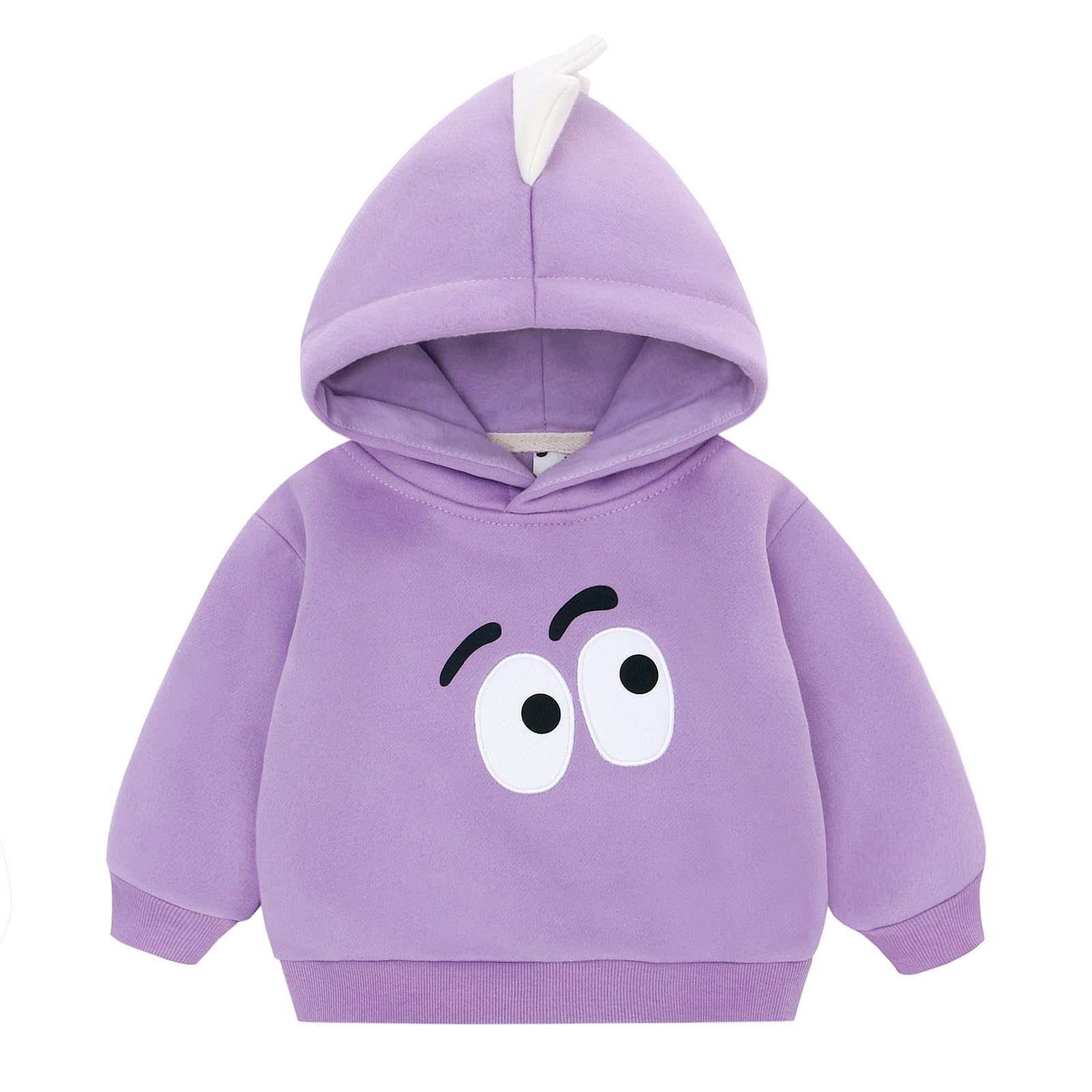 famuka Sudaderas con Capucha Bebé Niña Niño Color Liso Forro Polar