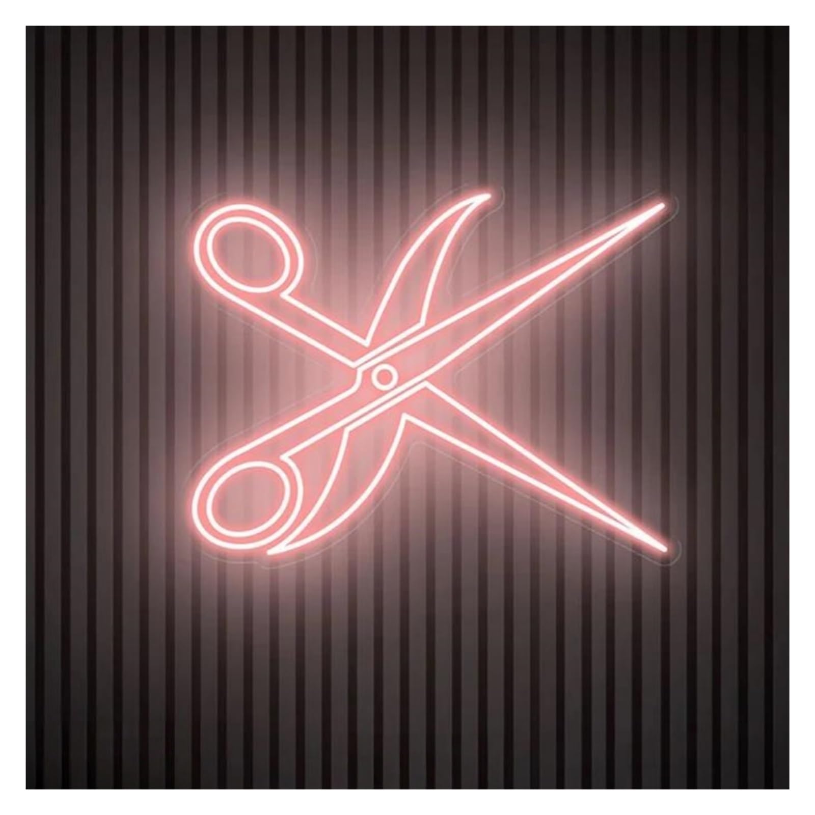 Shouxi B Sign Lamp Scissors Neon Sign Scissors Light Arber Shop Logo Neon Sign For Usiness Welcome Ligts Neon 50Cm(B)