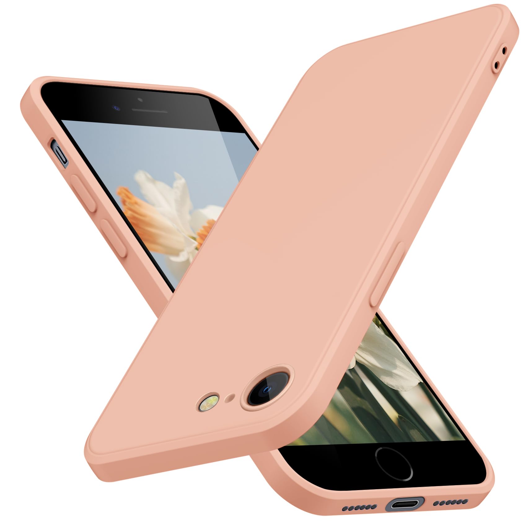 JUNAUTTB for iPhone SE Case 3rd and 2nd gen, iPhone 8 Case/iPhone 7 Case Liquid Silicone,Full Body Protective,Soft Shockproof Anti Scratch Case for