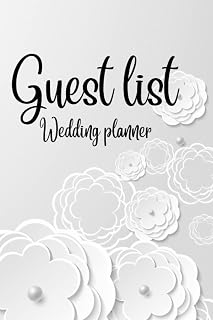Guest List Wedding Planner: 100 pages guest list to keep track of wedding invitations, rsvp's, gifts and more. 6x9inches, great to organize your ... planner/organizer to plan the perfect wedding