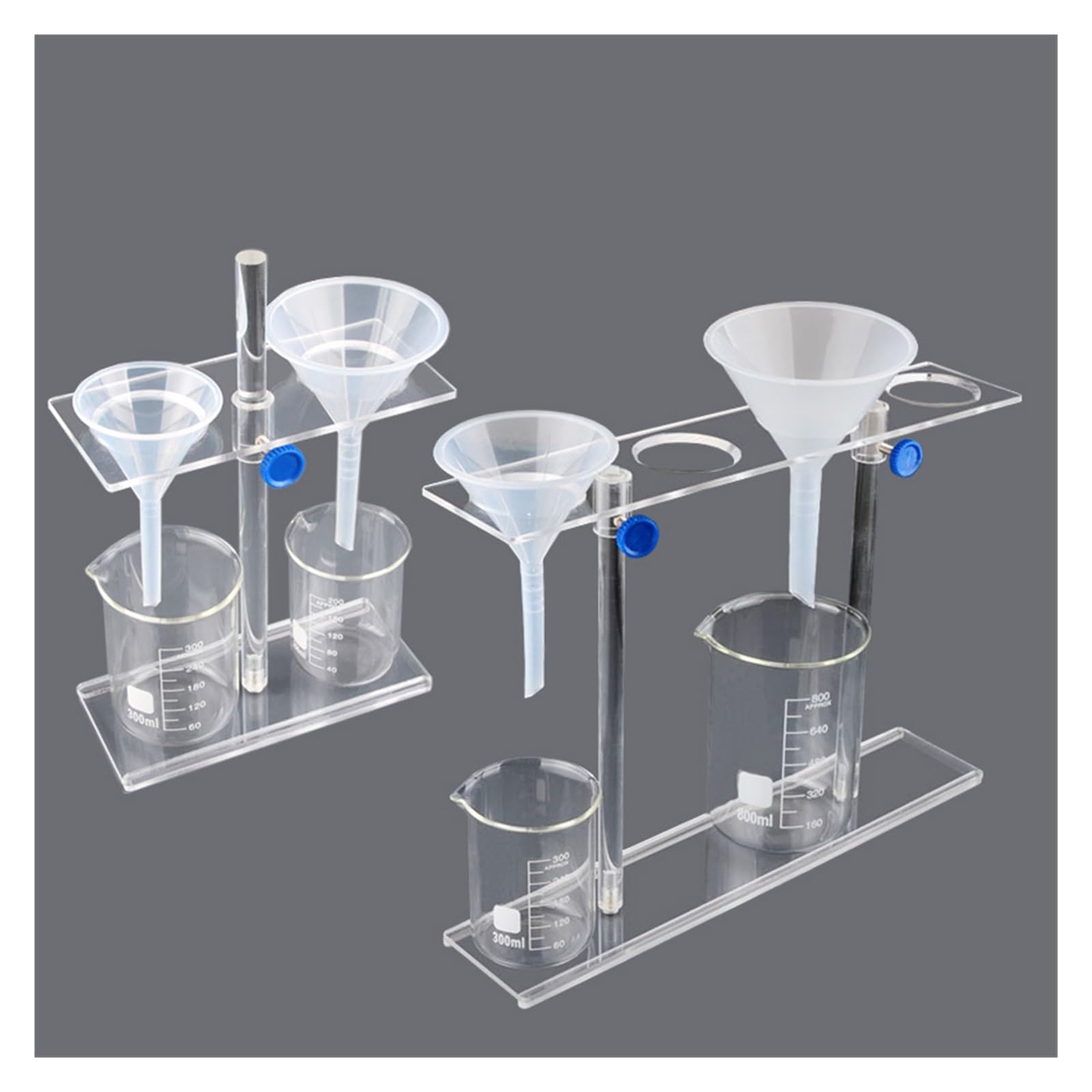 YYJzsw 1 Uds. Soporte De Embudo De Vidrio Orgánico PMMA Estante De Soporte Suministros De Laboratorio Con 2 Agujeros O 4 Agujeros Tamaño De Poro 35mm(2holes)