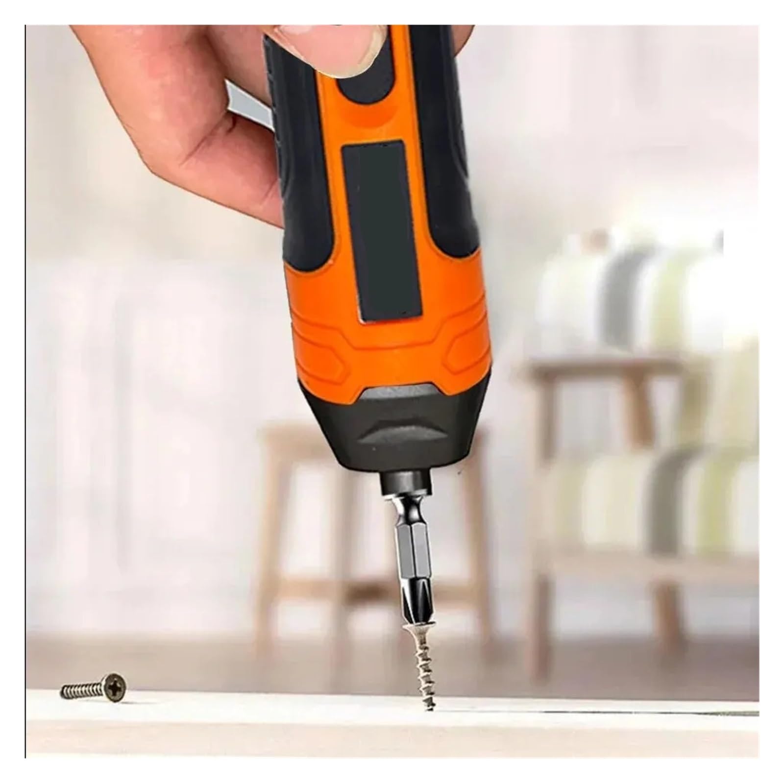 Set Di Utensili Elettrici Da 3,6 V For Cacciavite Elettrico A Batteria Ricaricabile Con Al Litio 1300 MAh Senza Sforzo Per Vari Lavori Riparazione(B- 38PCS)