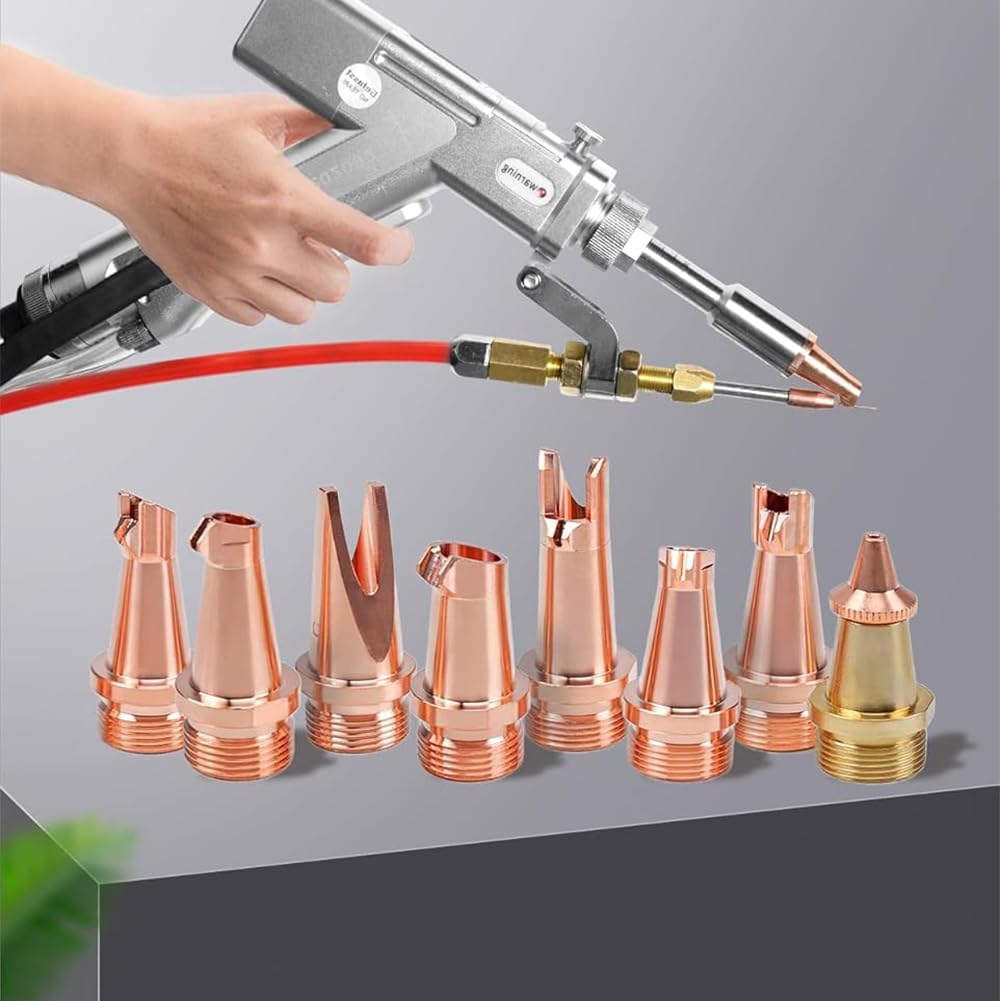 M16 Laser Welding, Welding Machine kit Copper, Used for Portable Gun Head Wire Feed M10 Adapter Scale Tube 10pcs(1.0mm Nozzle Outer Corners,10pcs)