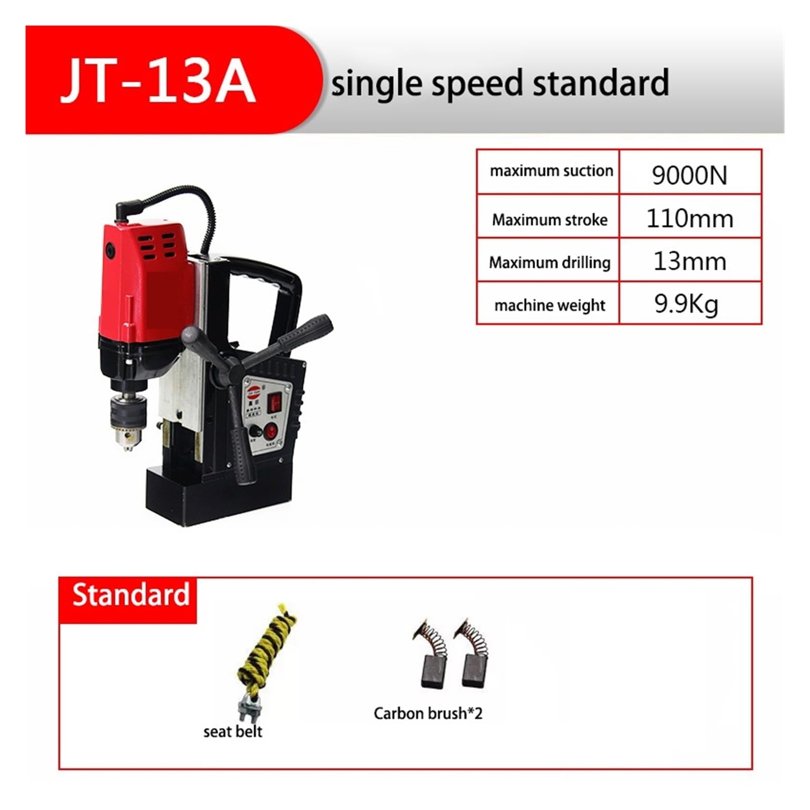 Trapano a Colonna Macchina Elettrica A Piattaforma Di Produzione Del Banco Di Produzione Del Trapano Magnetico JT-16RE For La Rezione Continua A Velocità A Struttura In Acciaio Di Ingegneria(13A)