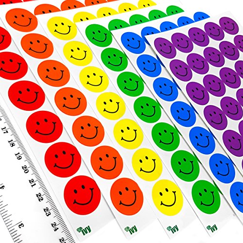 Ivy Stationery - 23,5 mm verschiedene Farbe Smiley, Motivational Merit Award Aufkleber - Pack von 420-233002 Cover