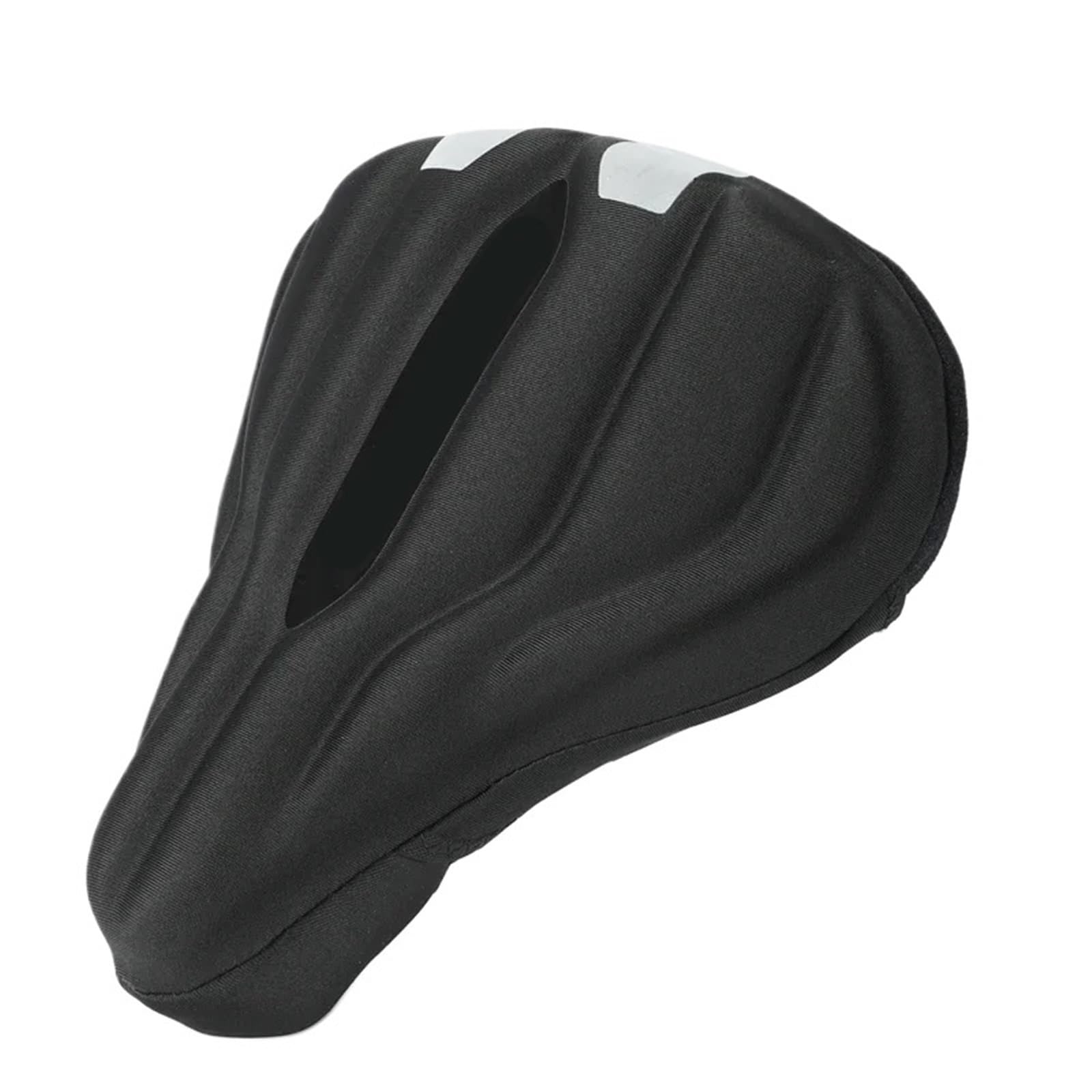 Coprisella Per Bicicletta Coprisedile for bicicletta allargato Coprisedile for bicicletta traspirante antiscivolo in silicone addensato for accessori for cuscino bici Per Bicicletta(Reflective Black)