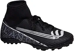 Chuteira Society Botinha Preto Cano Alto com Solado Costurado