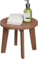 Vista 1 de Taburetes de madera para niños, pequeños taburetes portátiles de madera, taburete de ducha de bambú para adultos, banco antideslizante resistente