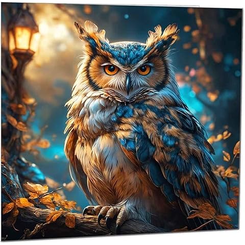 Beautiful Owl Birthday Card by Purple Fox Cover