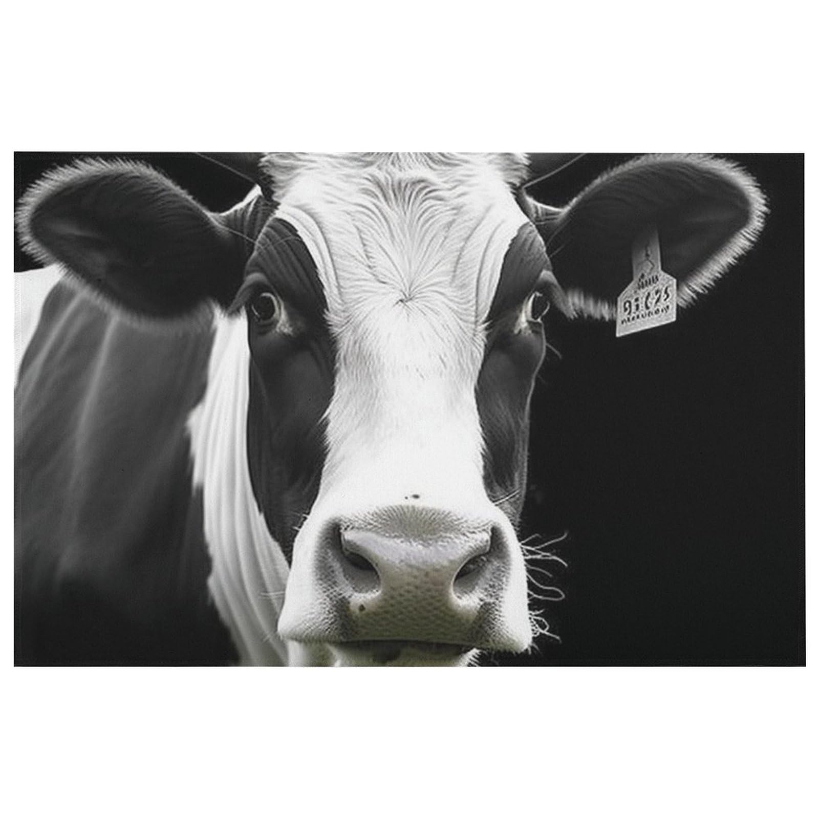 Tapis vache de cuisine et entrée antidérapant de 60x40 cm