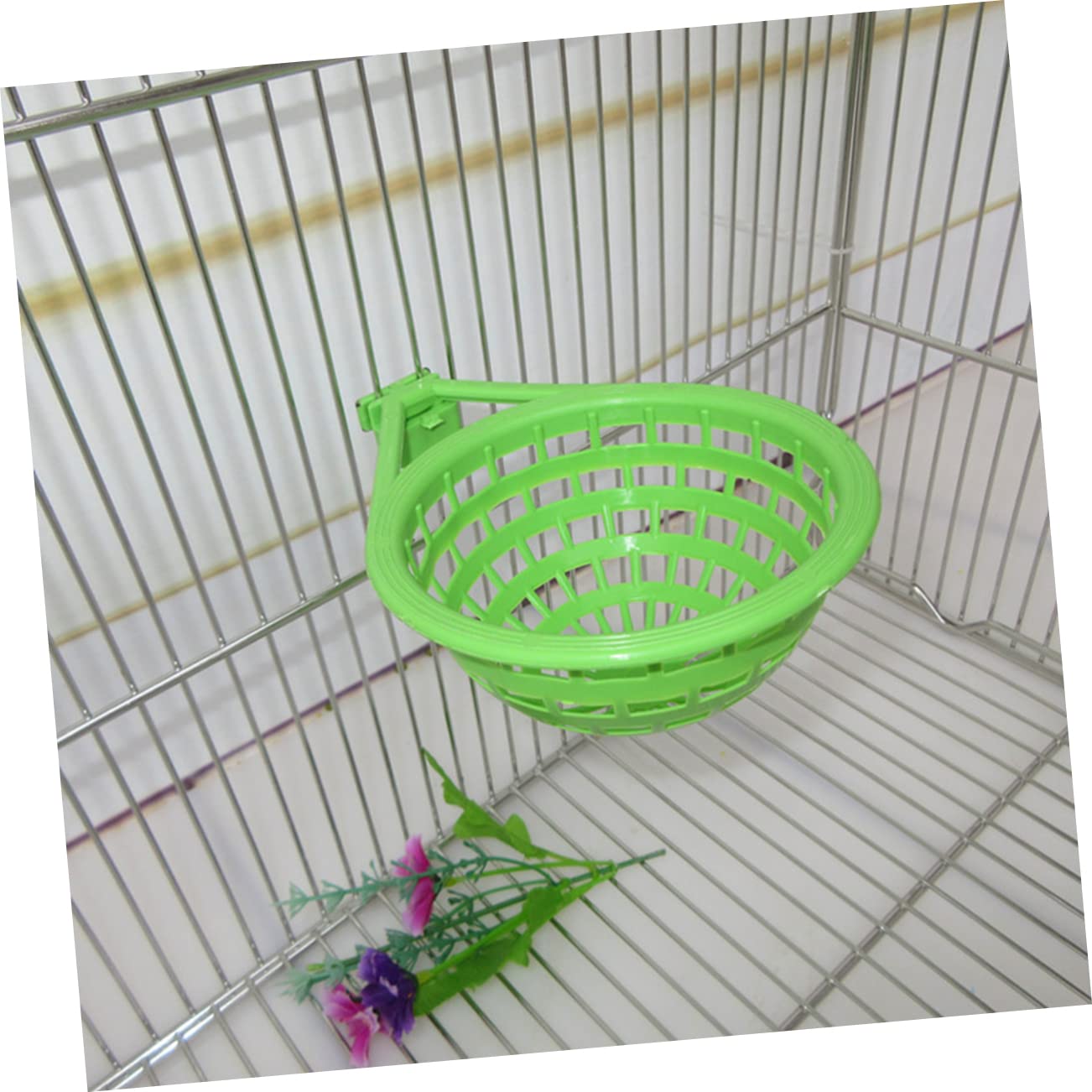 BESPORTBLE 9pezzi Nido per Uccelli Plastica Verde Nido Vuoto per Pappagalli e Piccoli Uccelli Accessori per Animali Domestici Posto per Riposo e Relax