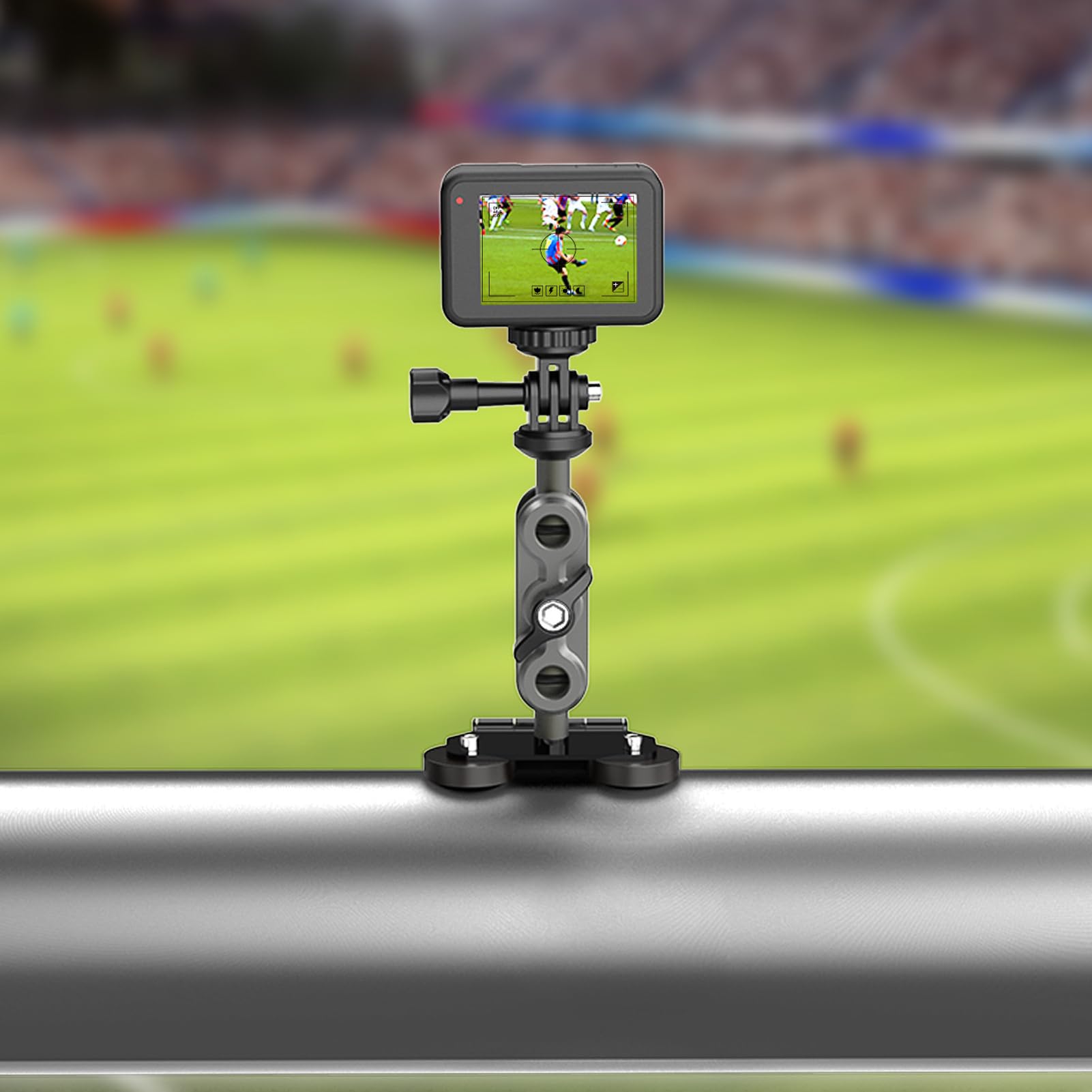 Générique Supporto per telefono per recinzione,Fissaggio magnetico regolabile Smartphone - Fissaggio telefono palo Recinzione | Registrazione Giochi Softball Badminton Baseball Donne Uomini