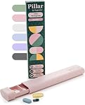 7 Day Pillar | Weekly Travel Pill Box | Easy Open Tablet Organizer - 7 Compartments | Premium Pill Box for Daily Medication, Supplements, Vitamins | No