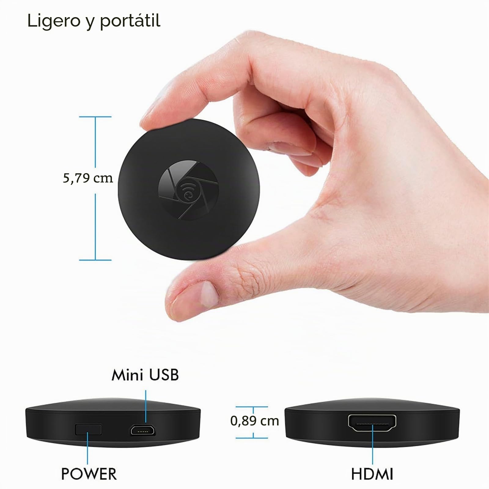 TV Box - Acceso Gratuito a Todos los Canales, Adaptador de Pantalla HDMI, proyector de Pantalla inalámbrico, transmisión inalámbrica de PC a TV