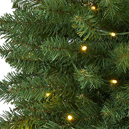 Nearly Natural 3Ft. Slim Green Mountain Pine Artificial Christmas Tree With 50 Clear Led Lights #TOP2