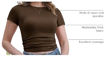 CE' CERDR 3/5 Pack Womens T Shirts Short Sleeve Workout Tops Basic Tees