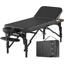CLORIS 84" Professional Massage Table 3 Section Portable Hold Up to 1100LBS