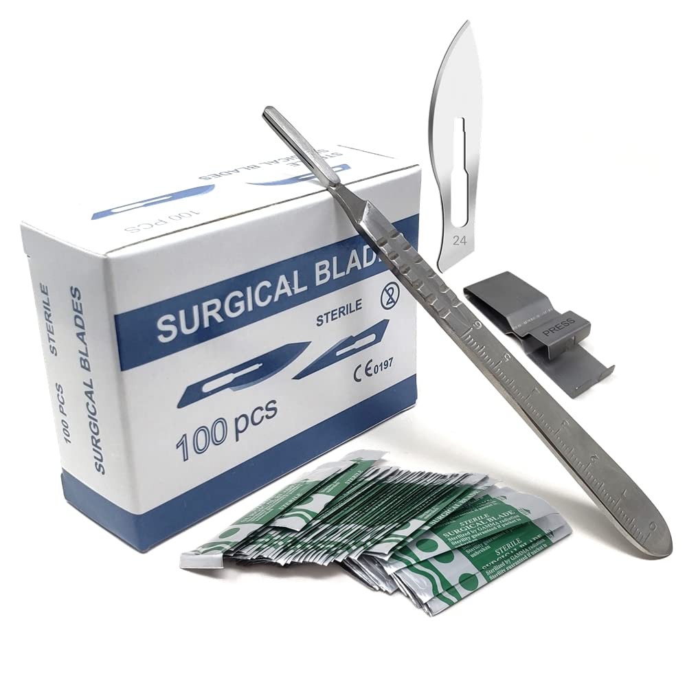 Amazon.com: Box of 100 Scalpel Sterile Blades Carbon Steel