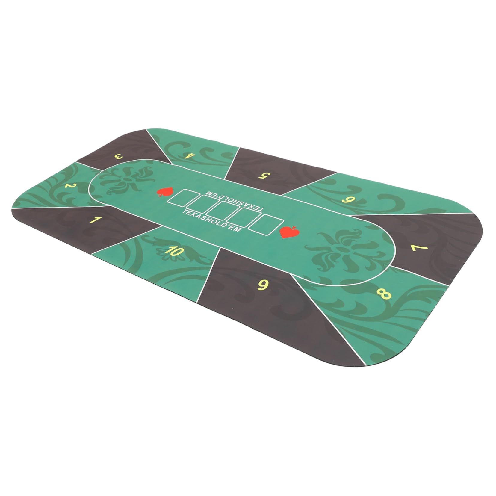 Tapete de Poker de Goma Antideslizante Multifuncional para Mesa Cubierta de Mesa para Poker Dominó y Dados Fácil de Enrollar y Almacenar para Uso Familiar y Profesional