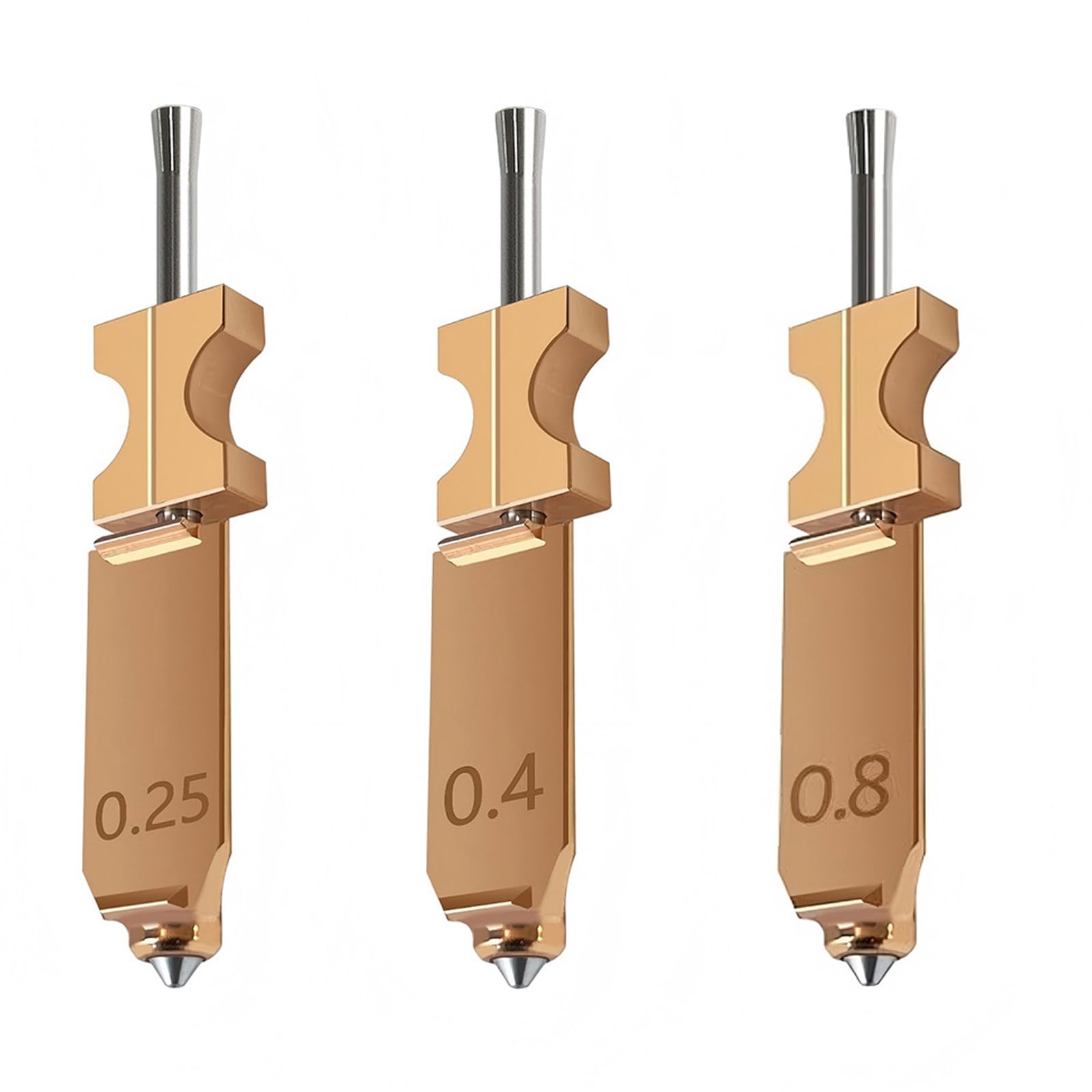 Set Mit 4 Metalldüsen Für AD5X Drucker. Düse Aus Hochhitzegehärtetem Stahl