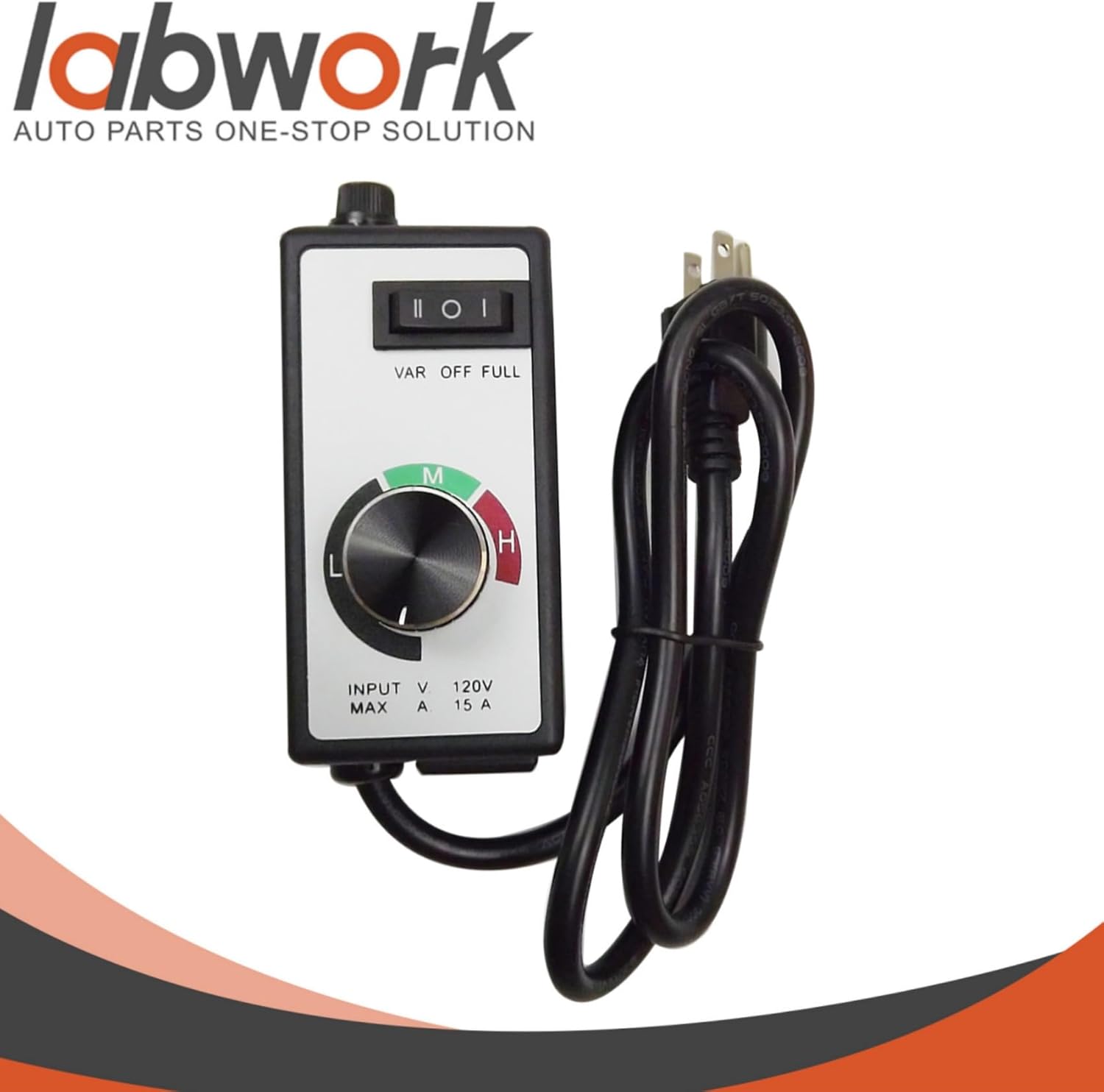 labwork Router Fan Variable Speed Controller Electric Motor Rheostat for AC 120V 15A