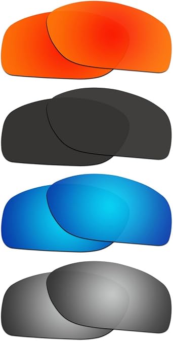 4 Pair Replacement Polarized Lenses for Oakley Conductor 8 Sunglasses OO4107 Pack P1
