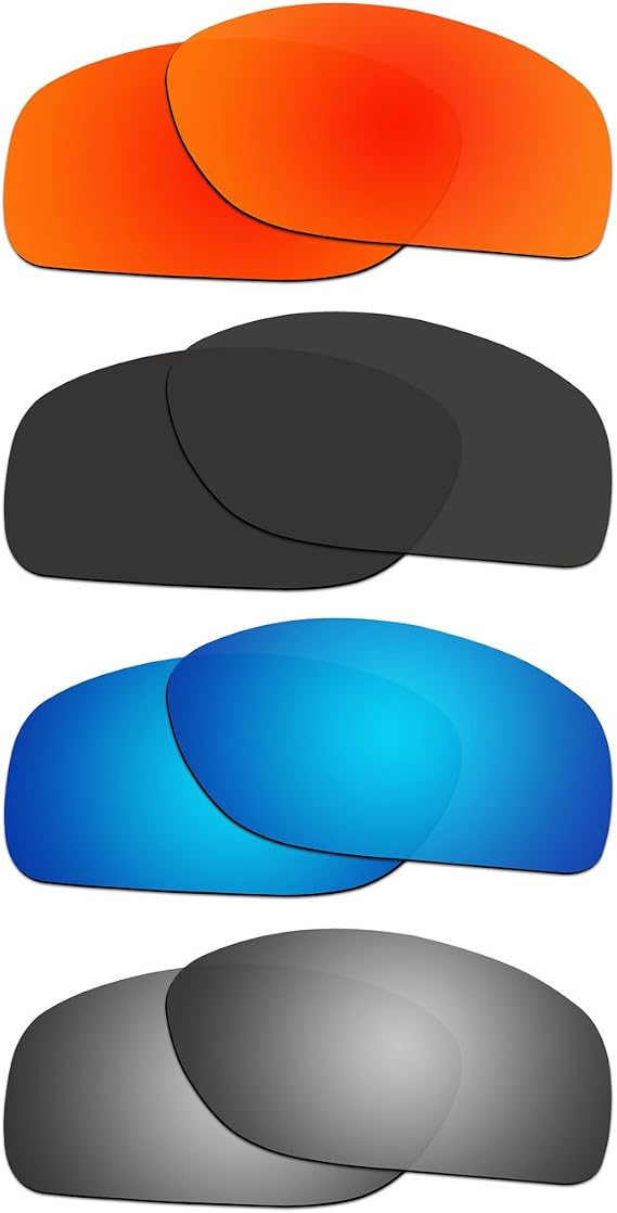 4 Pair Replacement Polarized Lenses for Oakley Conductor 8 Sunglasses OO4107 Pack P1