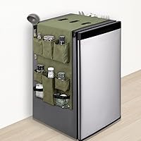 Vista 1 de SWISSELITE Mini organizador para nevera, almacenamiento sobre el refrigerador con 18 bolsillos, organizador colgante impermeable para dormitorio