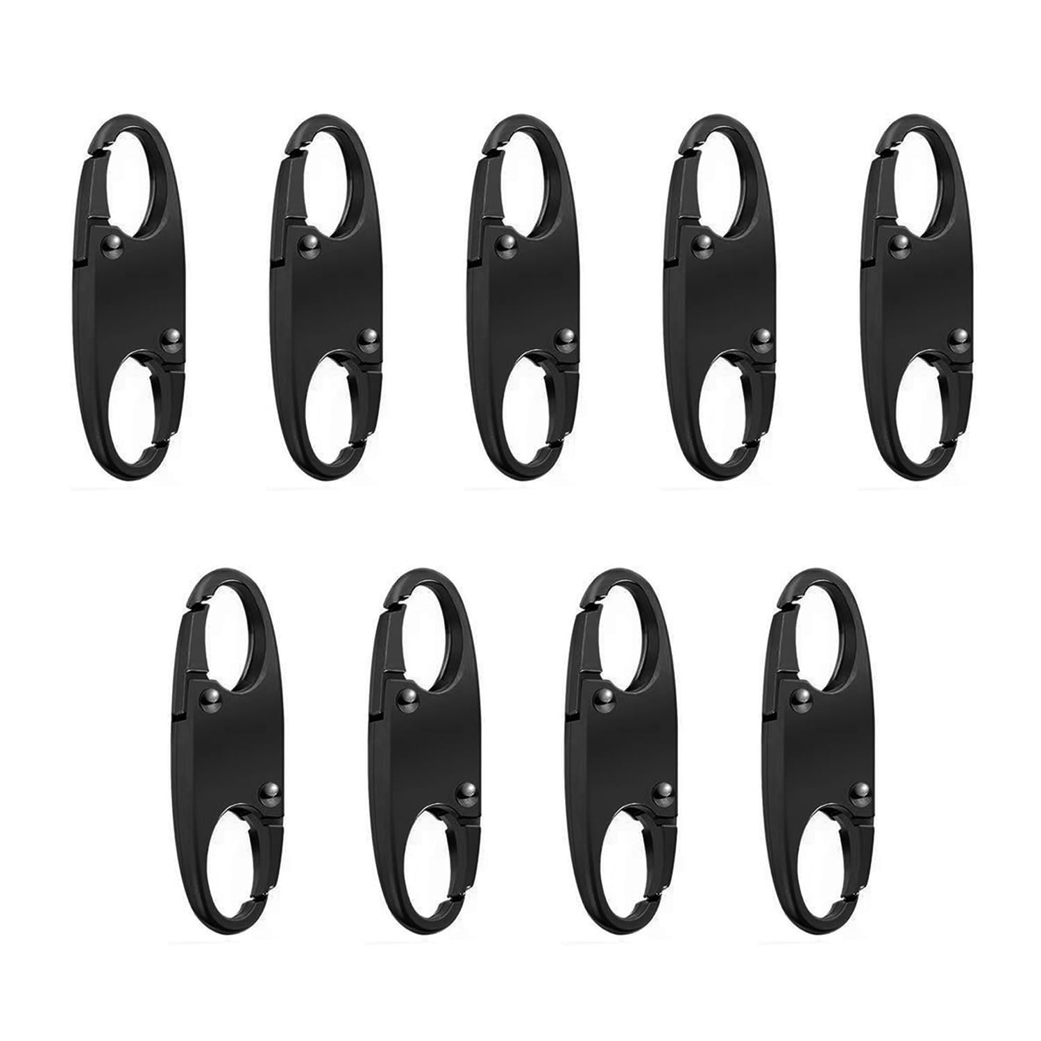 RNFKSU 9 Pieces Of Luggage Metal Buckle, Detachable S-Shaped Spring Accessories, Multi-Function Anti-Theft Metal Accessories, Suitable For Backpack, Luggage Replacement.