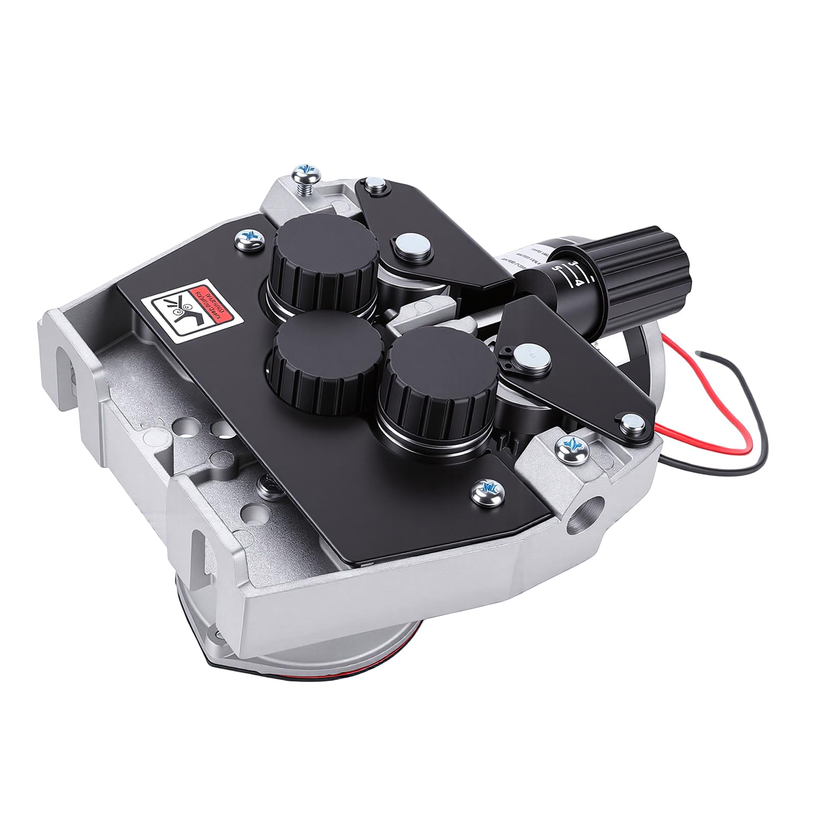 AUNMAS Silnik Podajnika Drutu Spawalniczego MIG 70 W, 2-18 M/min, 4-rolkowy Podajnik Drutu Metalowego do Spawania metodą MIG MAG, Spawanie Argonem z osłoną ze Stopu Aluminium, do