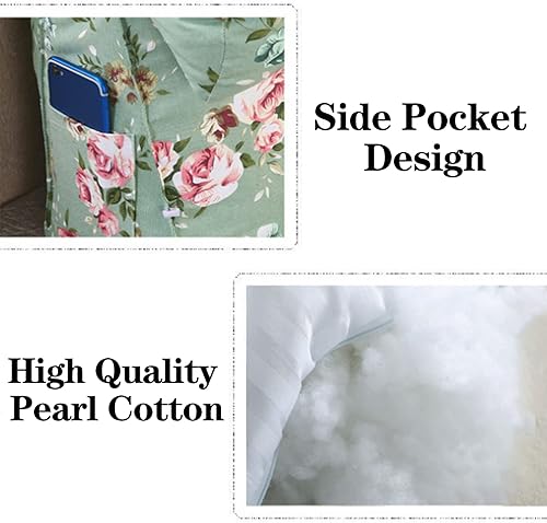 Miniatura 4 de LJYLJH Almohada de lectura triangular con almohada ajustable para el cuello cojín de soporte de cuña con respaldo con funda extraíble para sentarse