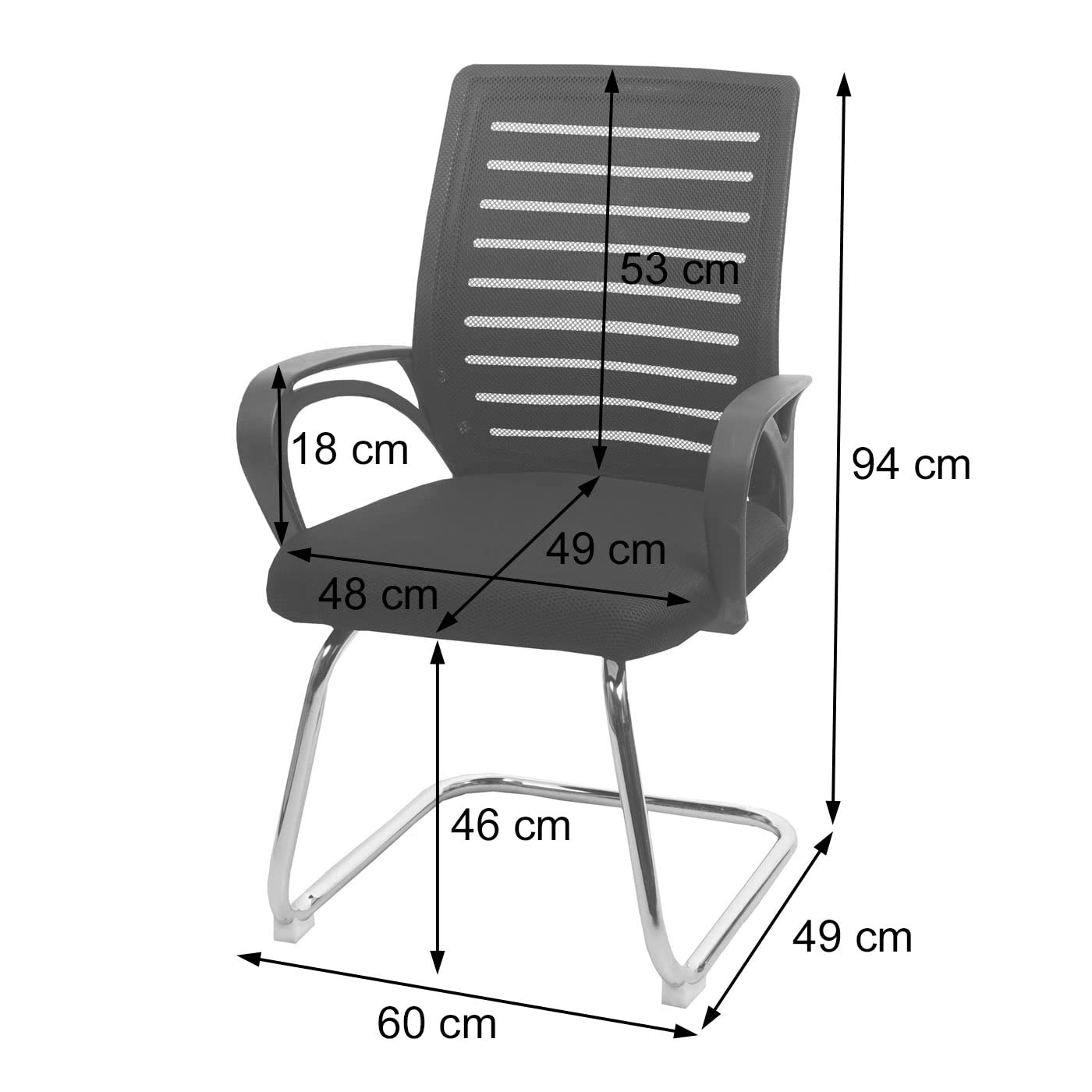 Mendler 2er-Set Konferenzstuhl HWC-K51, Besucherstuhl Freischwinger, 150kg belastbar Stoff/Textil - grün