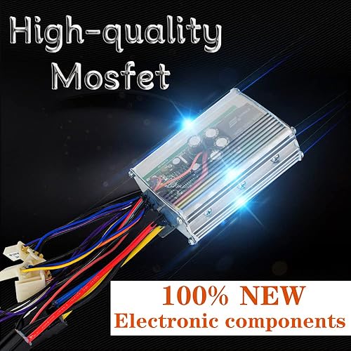 Miniatura 8 de Controlador de motor cepillado de 36 V, 1000 W, control de velocidad de motor cepillado, con interruptor de 3 velocidades para scooter bicicleta