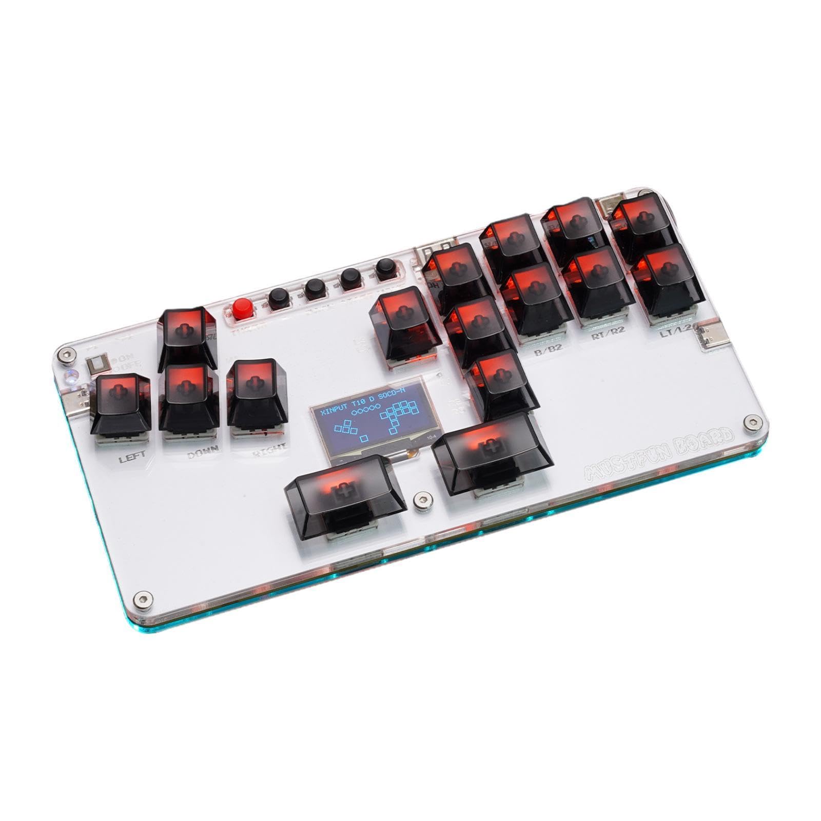 ATORSE Mini Stickless Arcade Stick Portable Mini Game Keyboard for Gaming Device PC Black Video Games & Consoles | Video Game Accessories | Controllers & Attachments