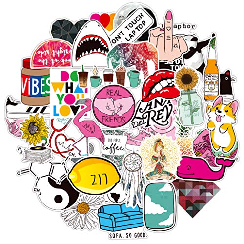 Tinyuet Pack de Pegatinas, 50 Calcoman�as de Vinilo Impermeables, Ideal para Ni�os/J�venes para Tel�fono M�vil, Ordenador Port�til, Cafetera, Maletas de Viaje - Tai Chi