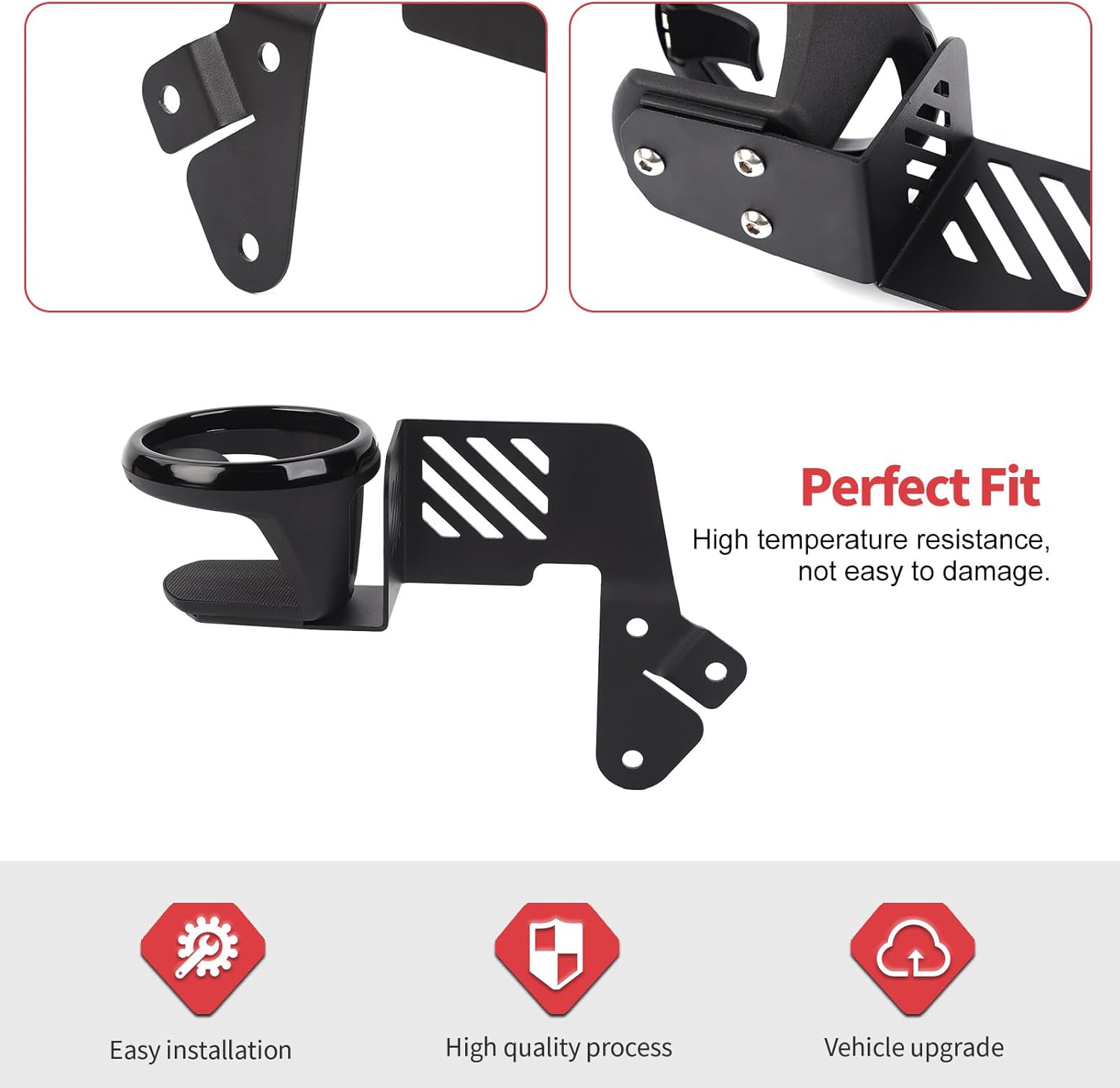 1PC Upgraded Door Cup Holder Fit for Jeep Wrangler JL JLU 2018-2025 & Gladiator JT 2020-2025, Driver Side