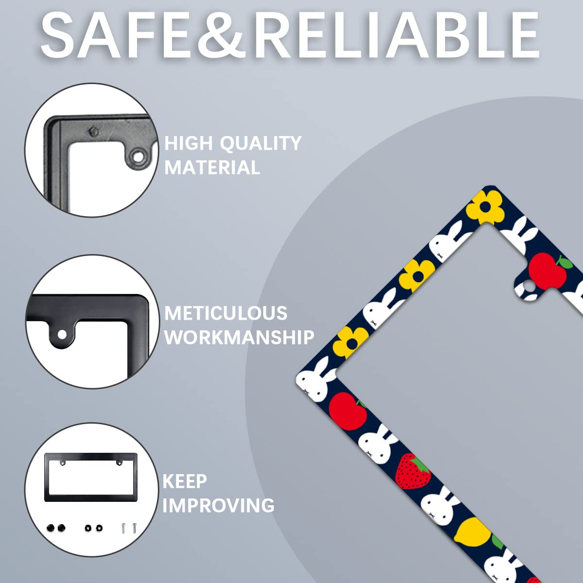 HCAgirls◆ミッフィー &スヌーピーナンバーフレームセット Amazon.co.jp: ナンバープレートフレーム ミッフィー ナンバー