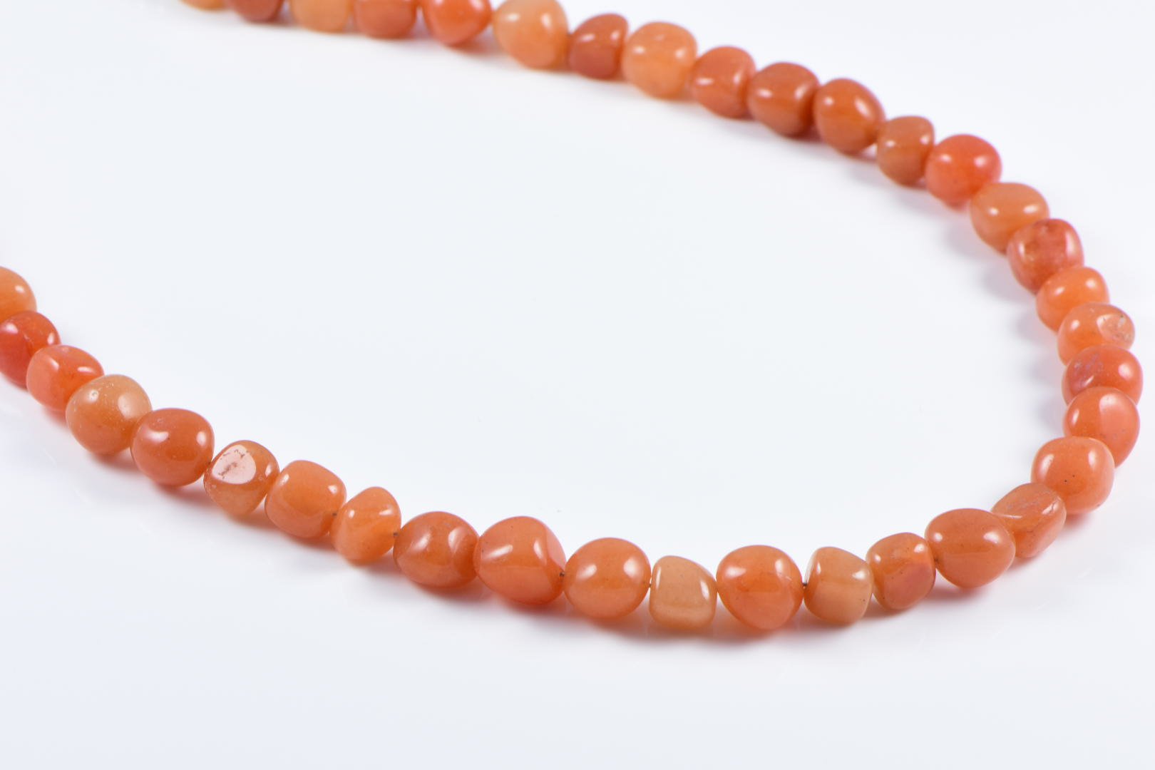 collana da donna in stile classico con gemme semi-preziose di agata da 48,2-50,8 cm di lusso realizzata a mano/annodata a mano