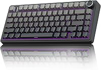 AULA F75 Pro 75% Wireless Mechanical Gaming Keyboard - Hot-Swappable Reaper Switches, RGB Backlit, Tri-Mode, Knob, PBT Keycaps