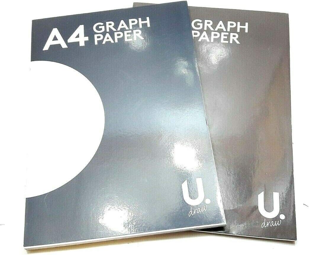 A4 Graph Paper Pad - School, Office, College, Home, Work, Studio, Lab A4