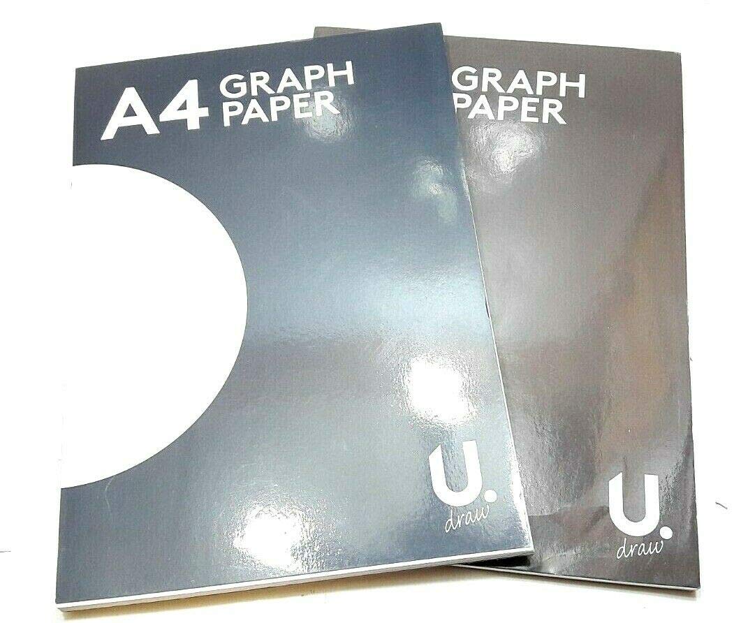 A4 Graph Paper Pad - School, Office, College, Home, Work, Studio, Lab A4