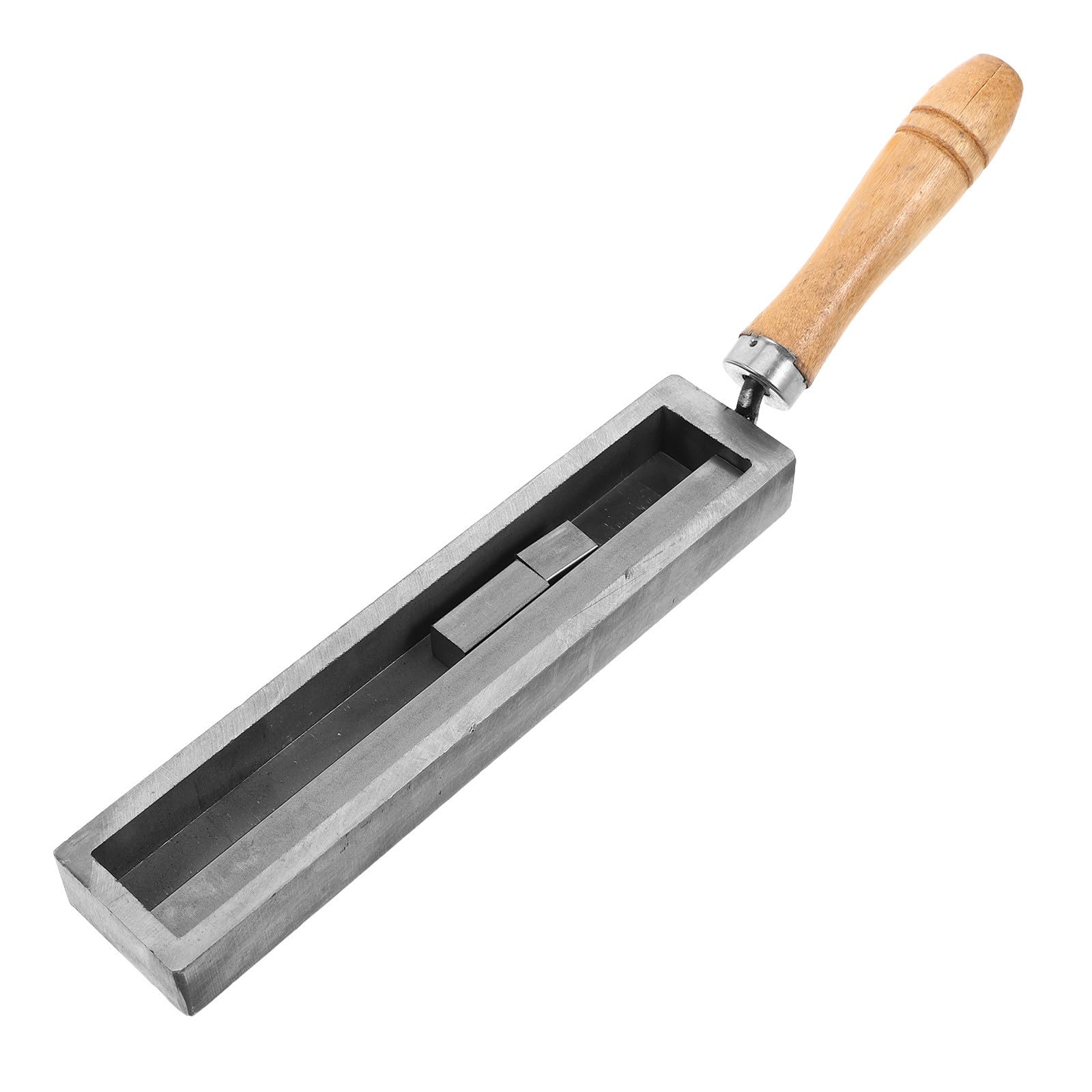 Kichvoe Gussform und Vielseitigen Schmelzeigenschaften mit Präziser Ölrinne aus Metall und Holz für Schmuckherstellung für Professionelle Metallbearbeitung