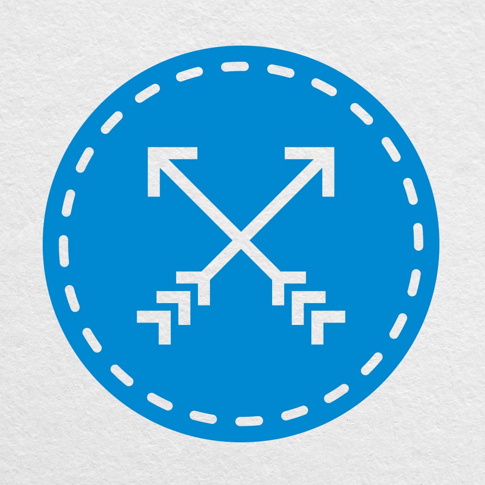 4 Blue Arrows Logo