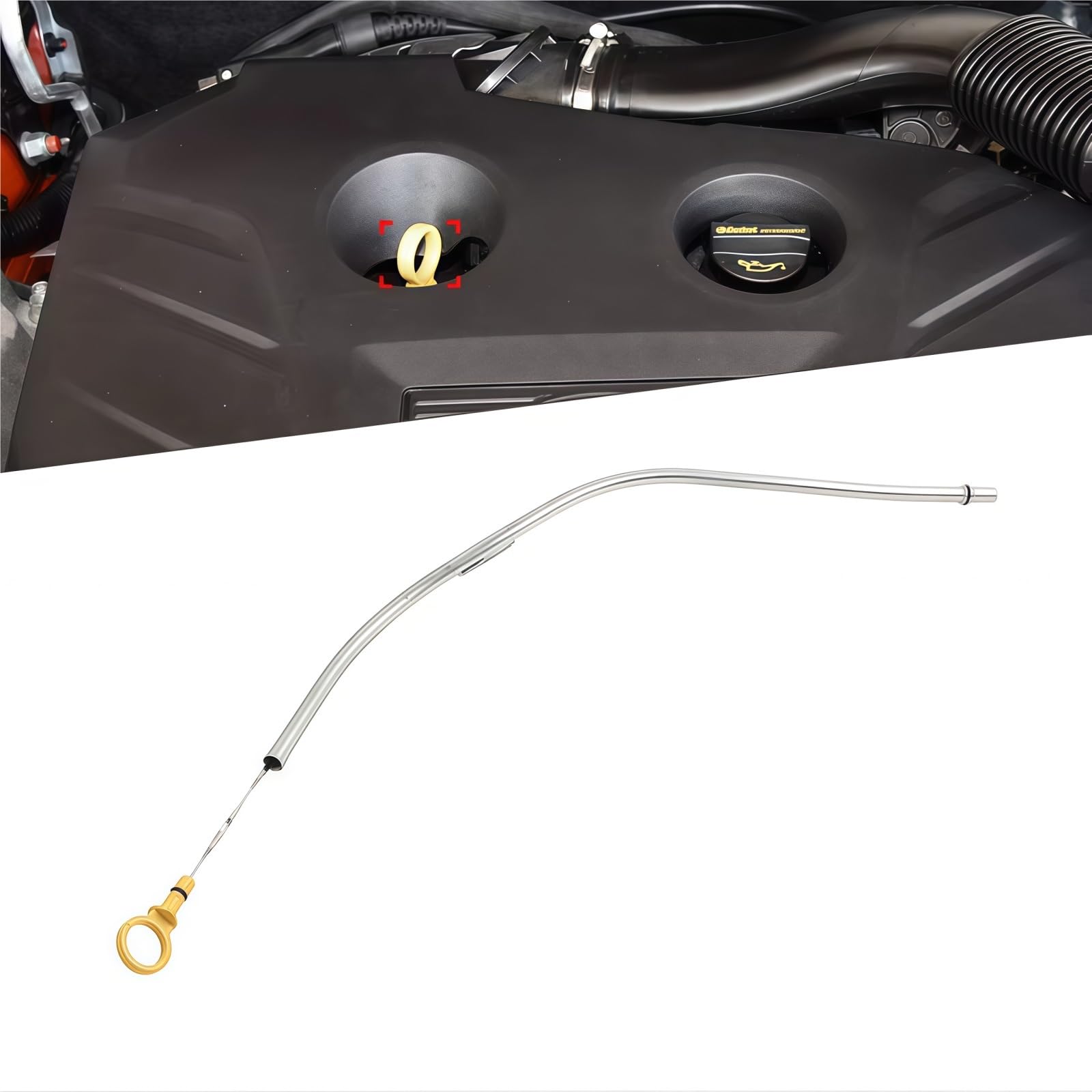 Asta di Livello Olio Motore per Jaguar E-Pace 2018 2019 - Indicatore Livello Olio Motore - Ricambio LR094409