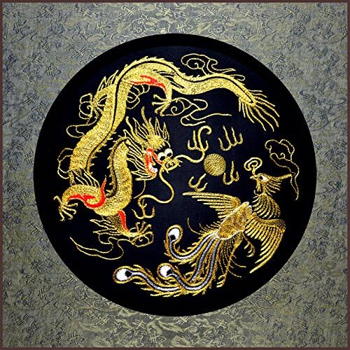 Grace Art, Large Asian Silk Embroidery Art Wall Hanging