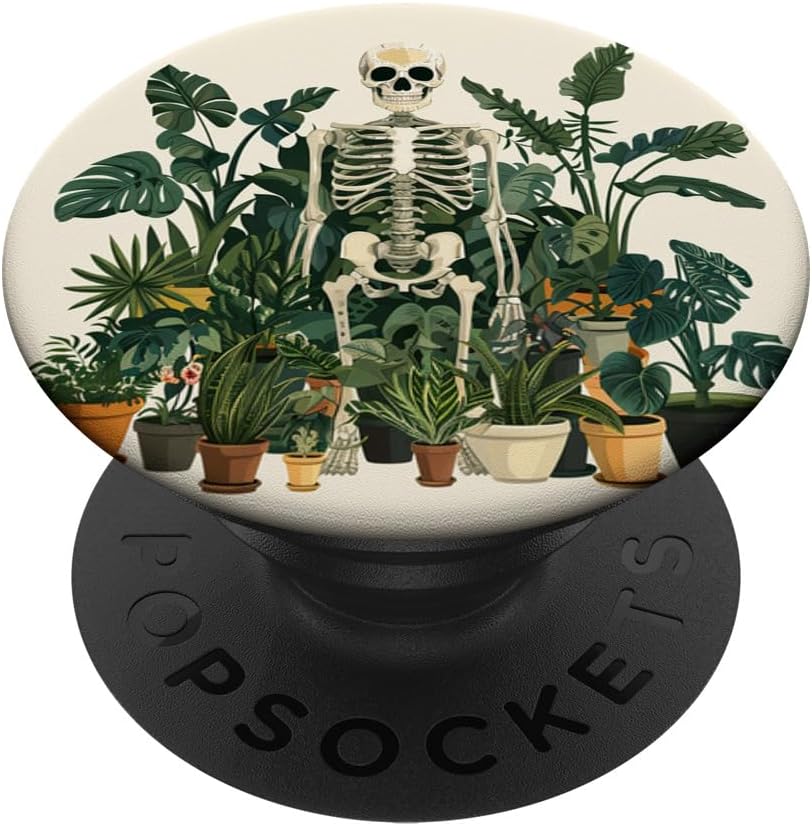 Skeleton Plant Lover Gardening Gardener PopSockets PopWallet for MagSafe